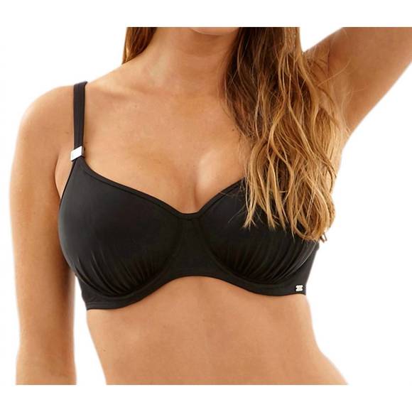 NEW PANACHE underwire balconnet bikini bra - h-cup in black - Picture 1 of 3